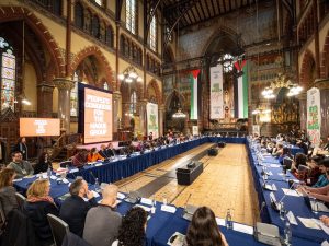 Líderes políticos y activistas del mundo se reúnen para exigir medidas contra el genocidio en Gaza