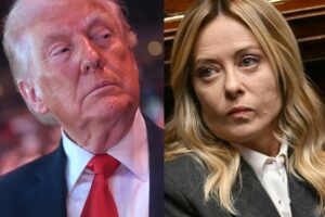 Donald Trump arremetió contra Giorgia Meloni por defender al papa León XIV
